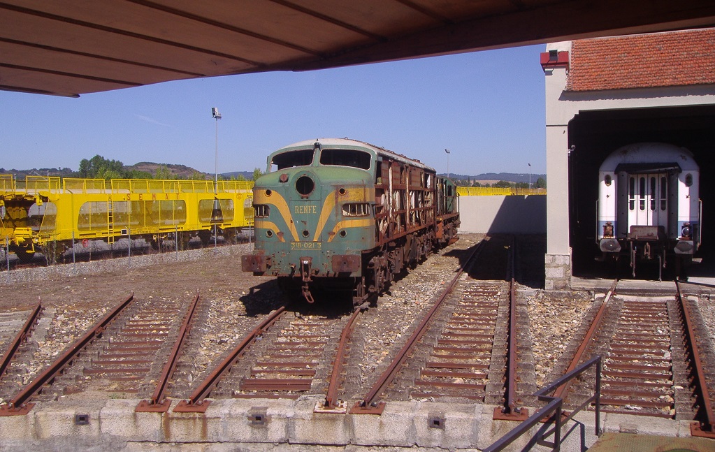 Glorieta de trenes en el MUFERGA de Monforte de Lemos