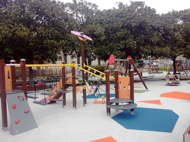 El nuevo parque infantil de la Plaza de Pontevedra en A Coruña