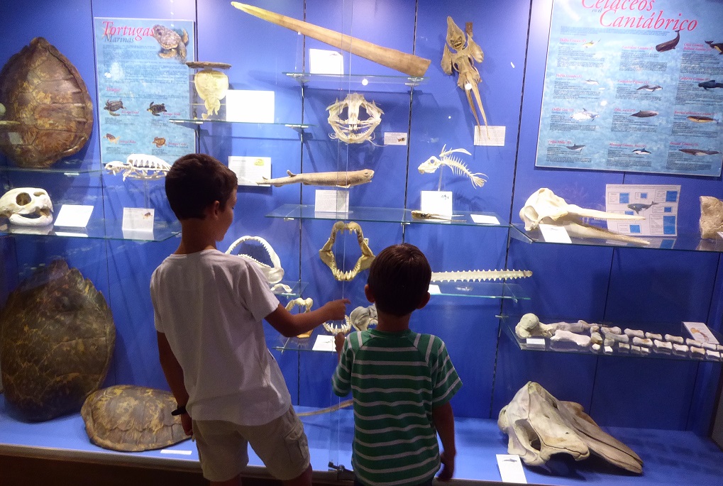 El Museo Marítimo de Asturias (Luanco), con niños