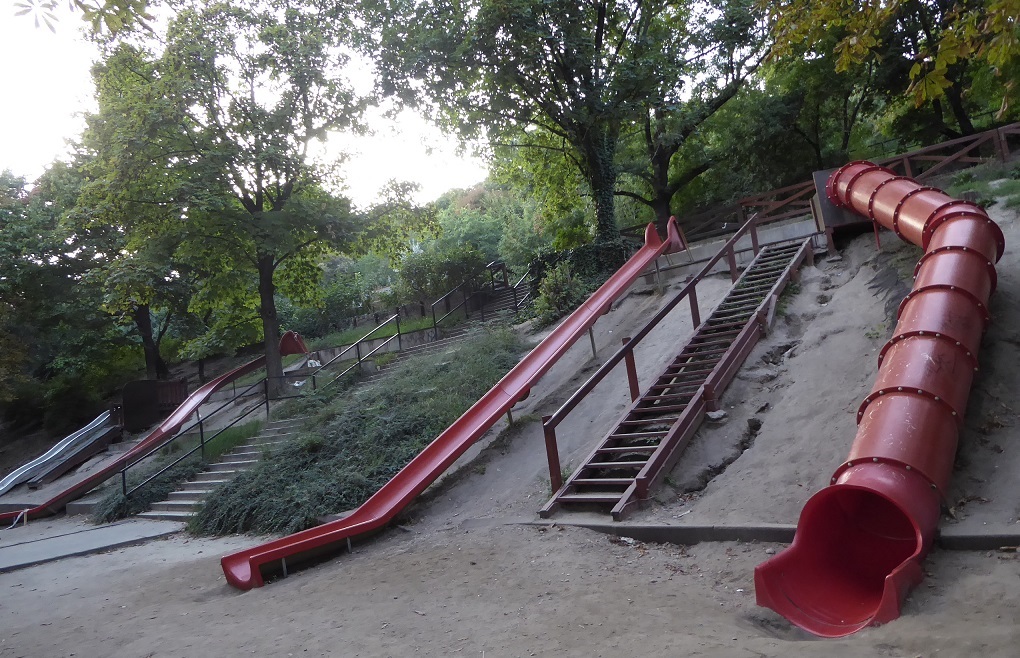 Los toboganes del Monte Gellért (Jubileumi Park, Budapest)