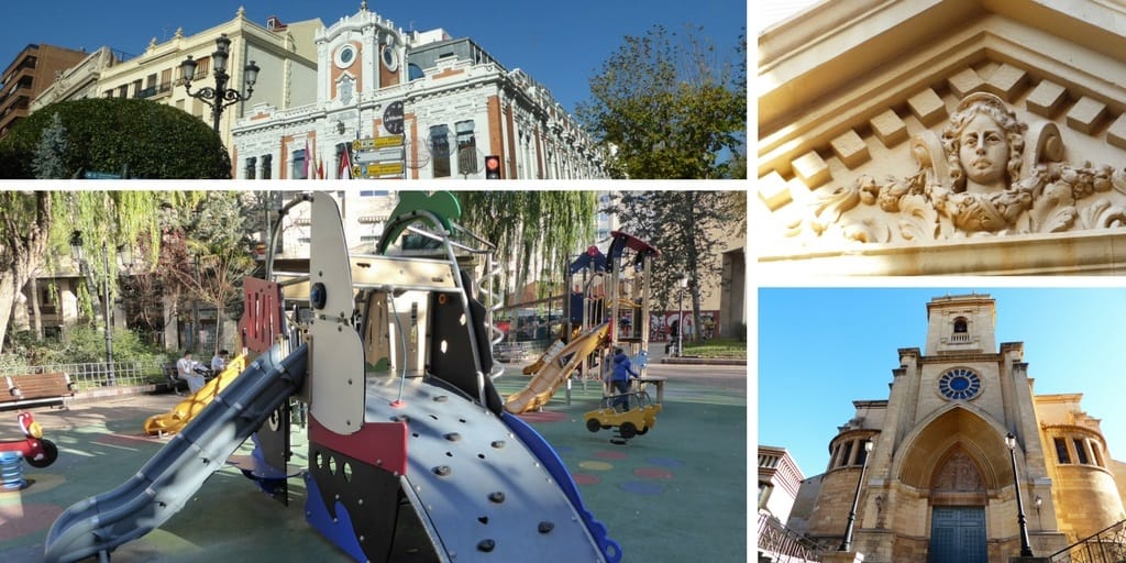 Albacete con niños: el parque infantil de Plaza de la Catedral