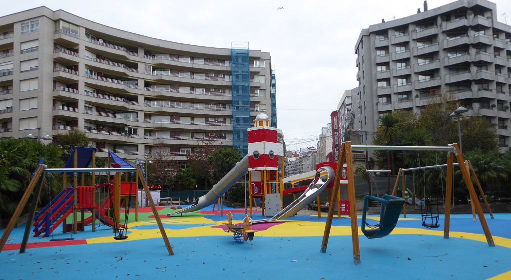 Parques infantiles en Vigo: plaza de la Independencia